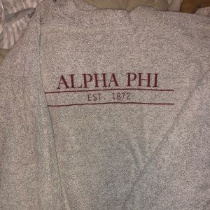 ‘Alpha Phi’ crew neck sweatshirt